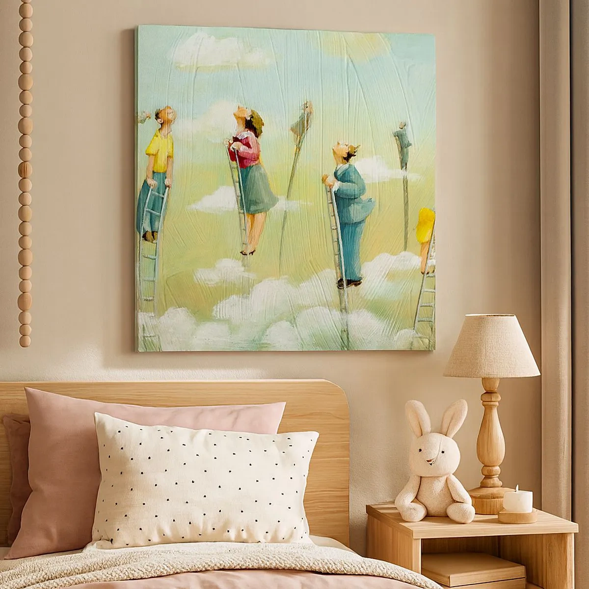 Canvastavla - Bild på duk - Efter din dröm - 30x30 cm