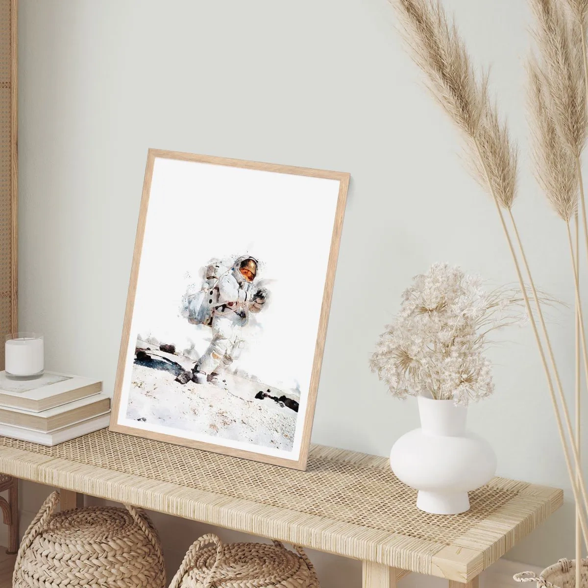 Affisch i ram av ljusek - Jordens sändebud - 70x100 cm