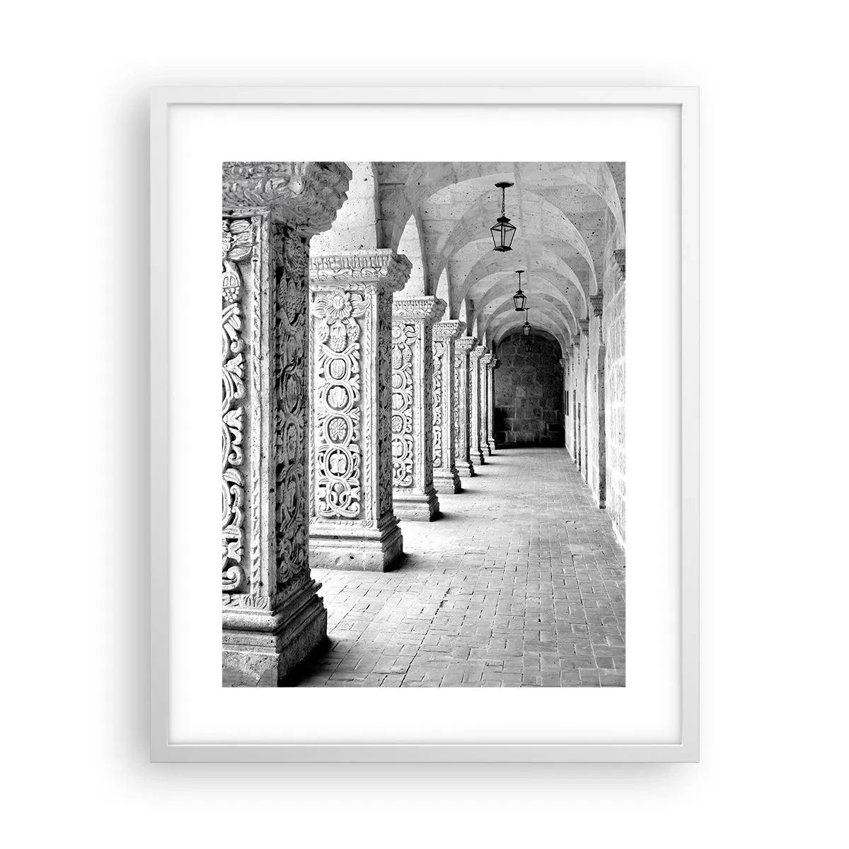 Affisch i vit ram - Och vart tar det vägen? - 40x50 cm