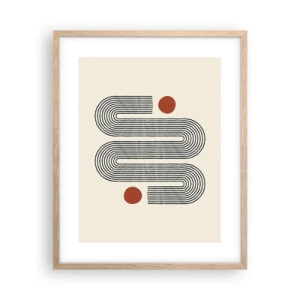 Affisch i ram av ljusek - från början till slutet - 40x50 cm