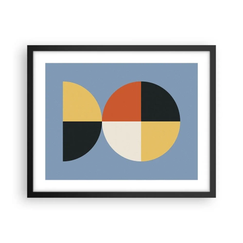 Affisch i svart ram - Titta och räkna - 50x40 cm