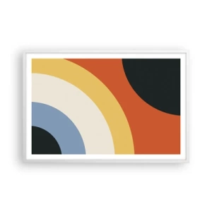 Affisch i vit ram - Mot varandra - 91x61 cm