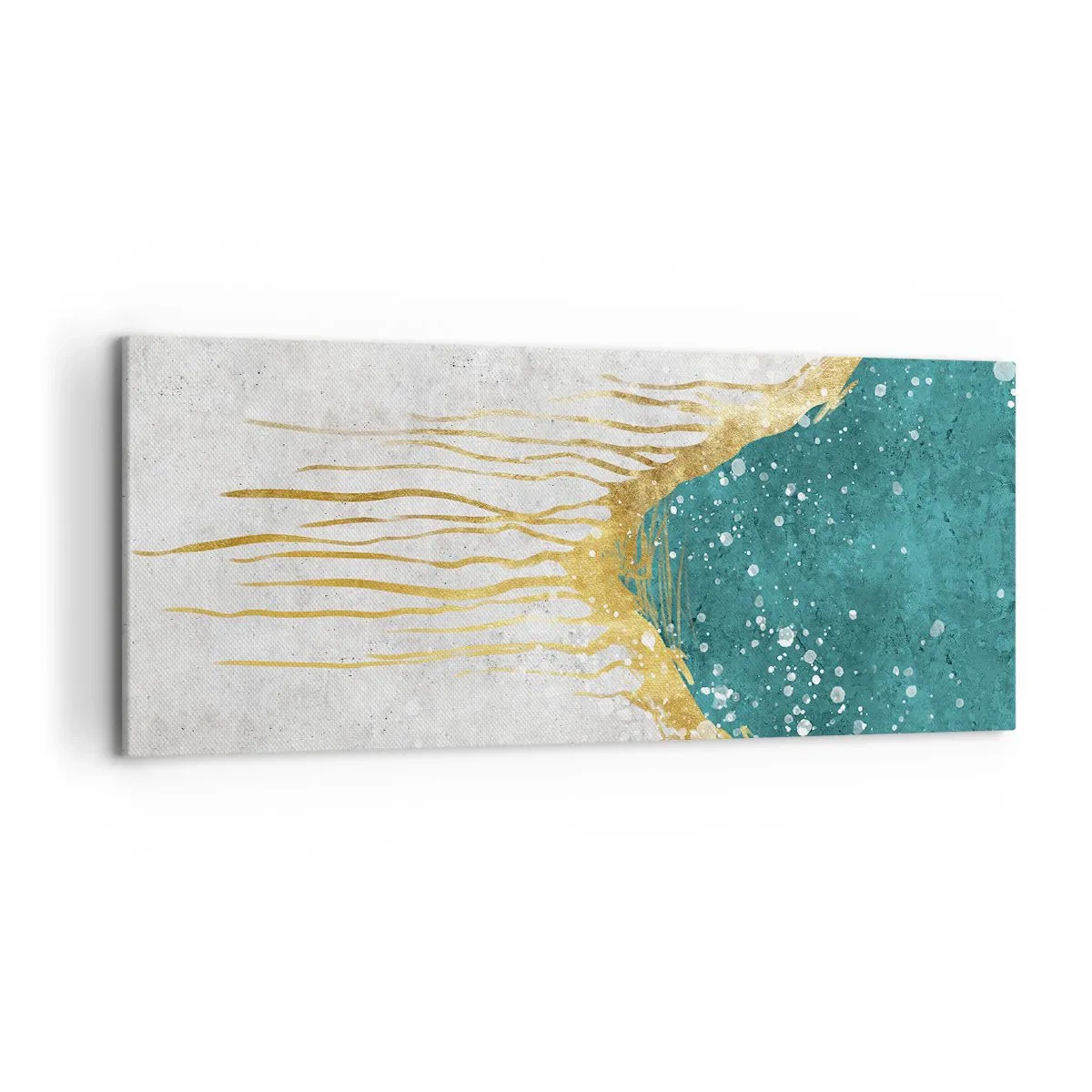 Canvastavla - Bild på duk - Gyllene tidvatten - 120x50 cm