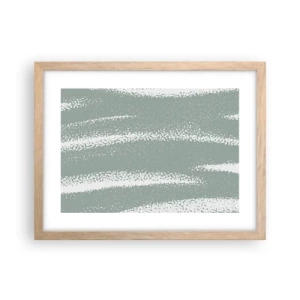 Affisch i ram av ljusek - Abstraktion i vinterstämning - 40x30 cm