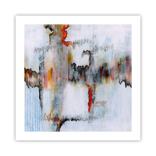 Affisch - Med pinne på vatten - 50x50 cm