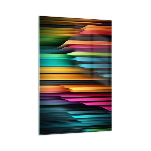 Glastavla - Bild på glas - Lysande orgel - 70x100 cm