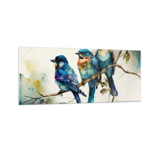 Glastavla - Bild på glas - Sur? - 100x40 cm