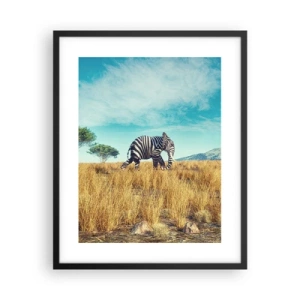 Affisch i svart ram - Grått är ute - 40x50 cm