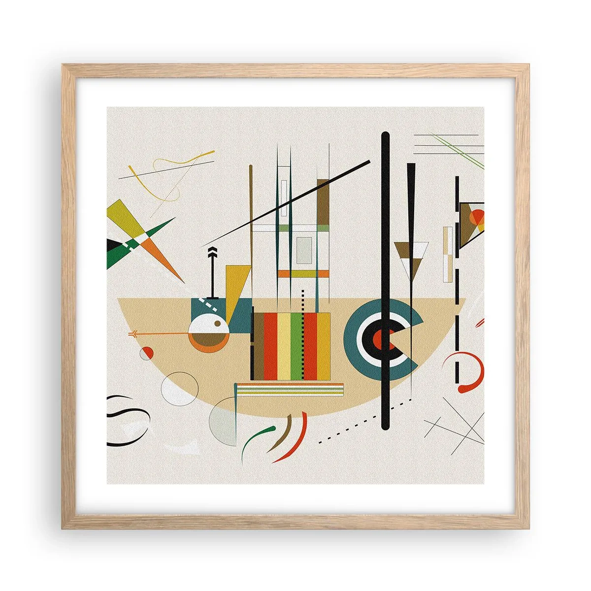 Affisch i ram av ljusek - Så världen skrattar - 50x50 cm