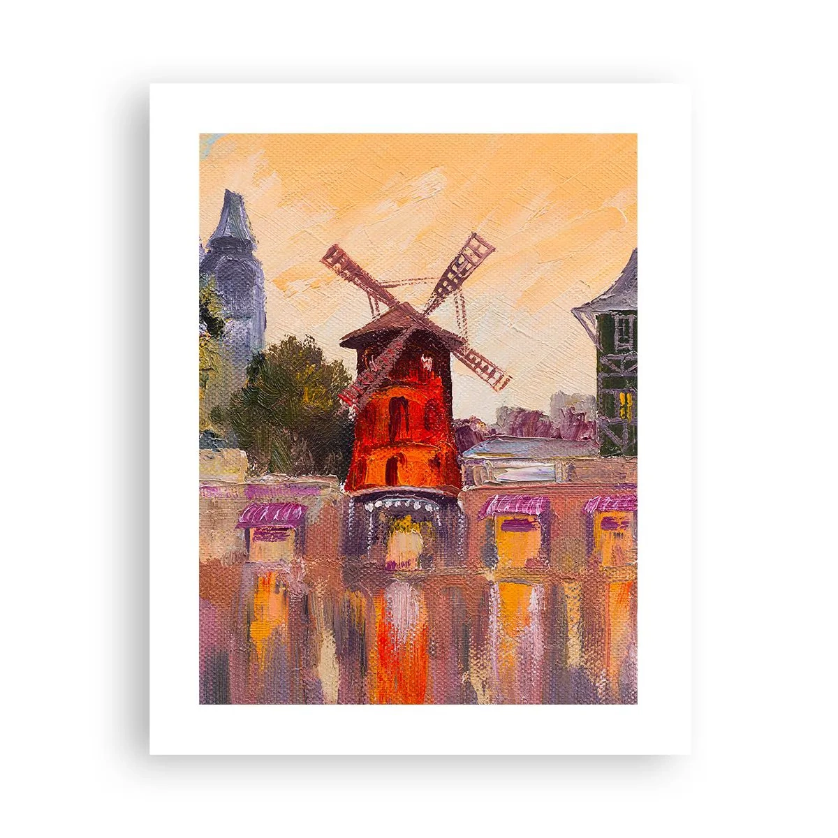 Affisch - Ikoner av Paris – Moulin Rouge - 40x50 cm