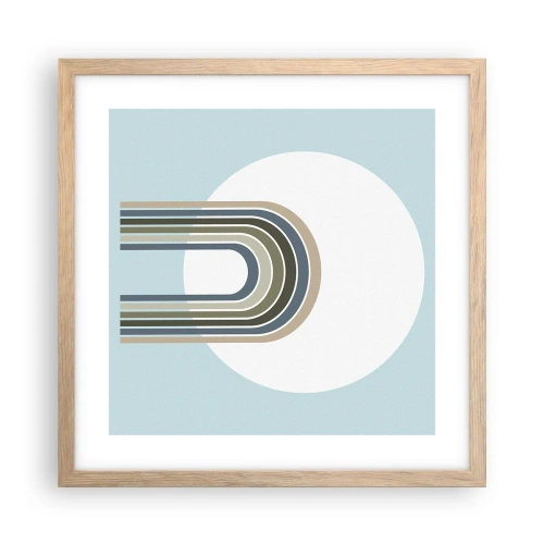 Affisch i ram av ljusek - Ostoppad attraktionskraft - 40x40 cm