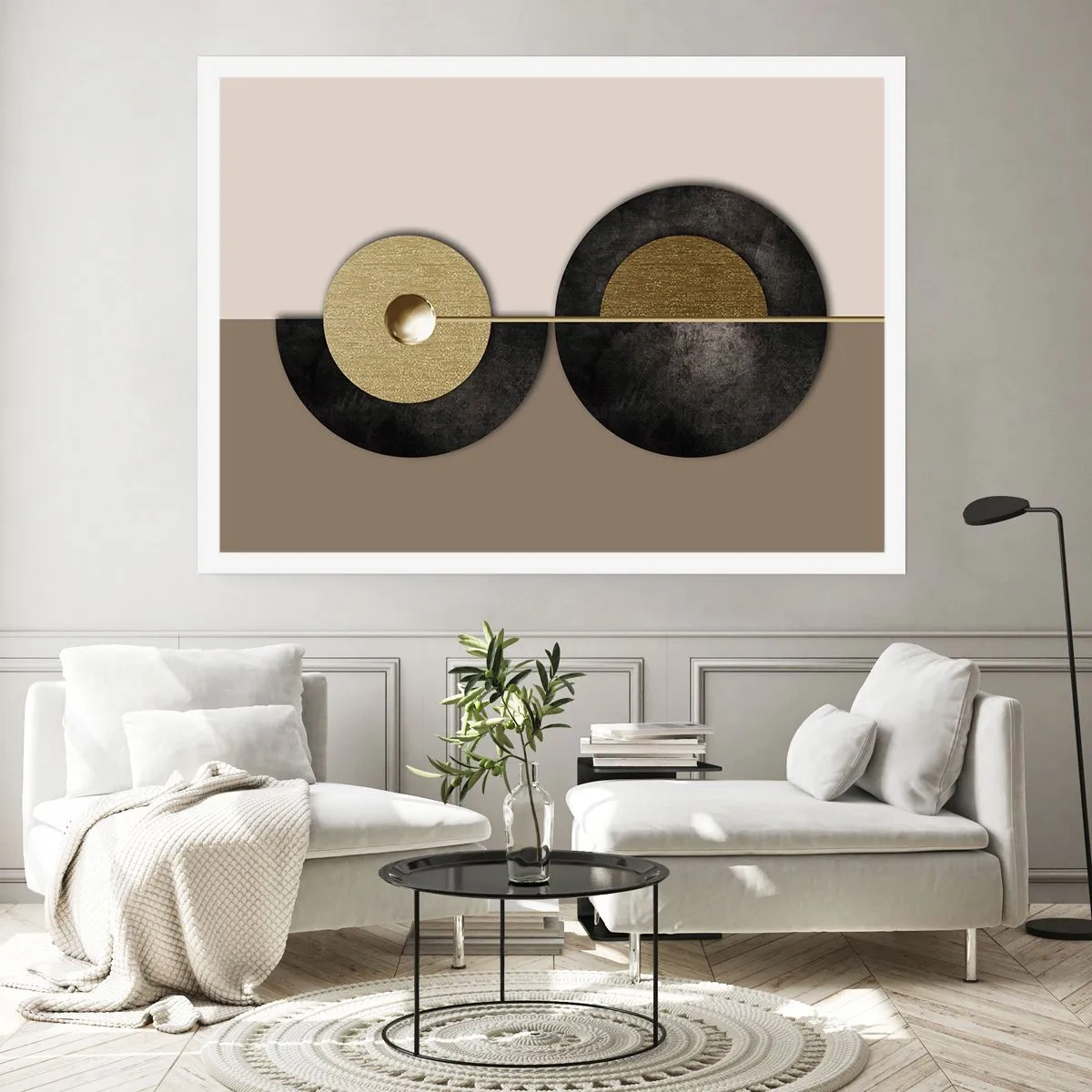 Affisch - Variationer runt en cirkel - 70x50 cm