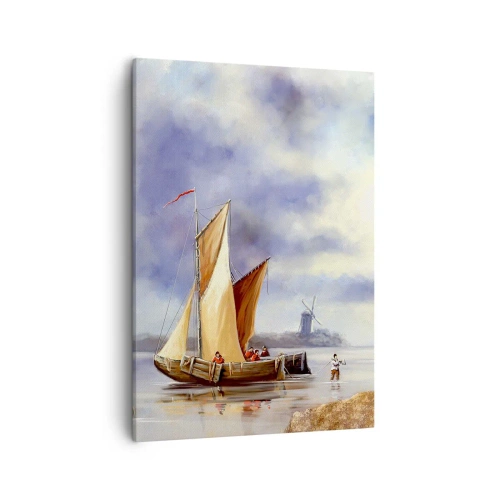 Canvastavla - Bild på duk - Seglarnas hemkomst - 50x70 cm