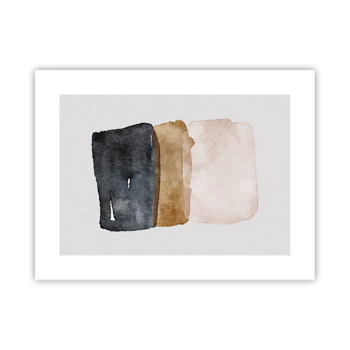 Affisch - Komposition av jordens färger - 40x30 cm