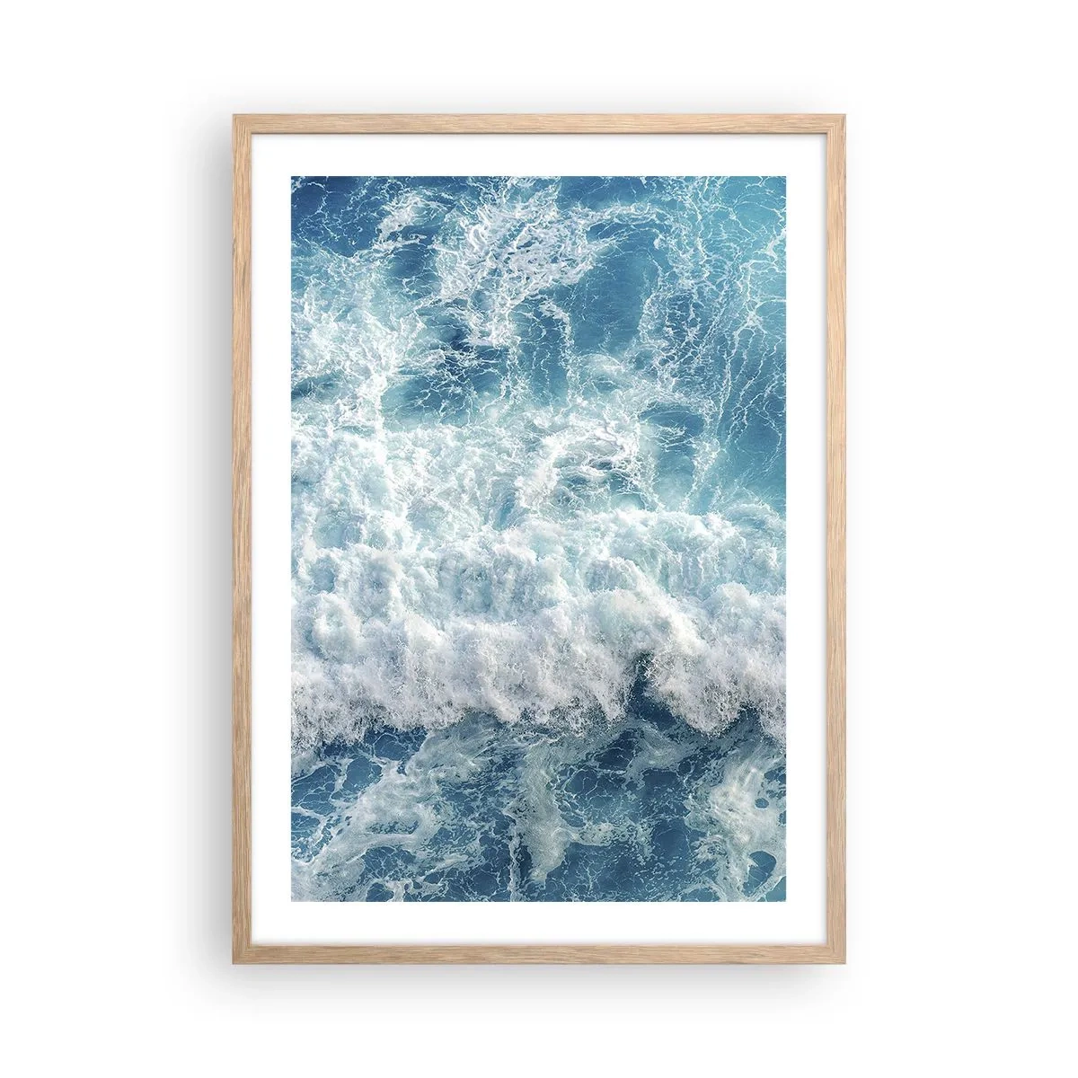 Affisch i ram av ljusek - Glatt och hoppande - 50x70 cm