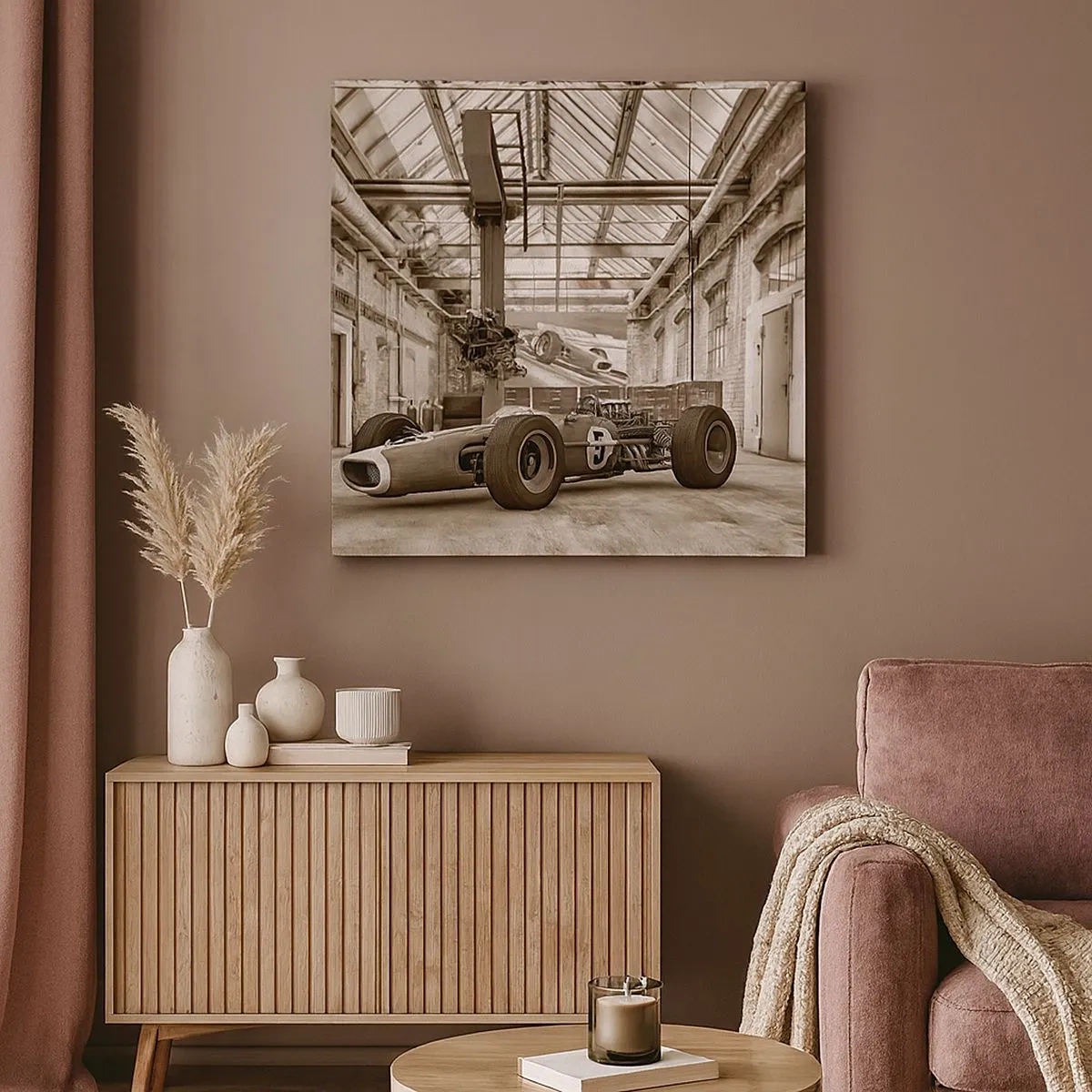 Canvastavla - Bild på duk - Segrarens vila - 30x30 cm