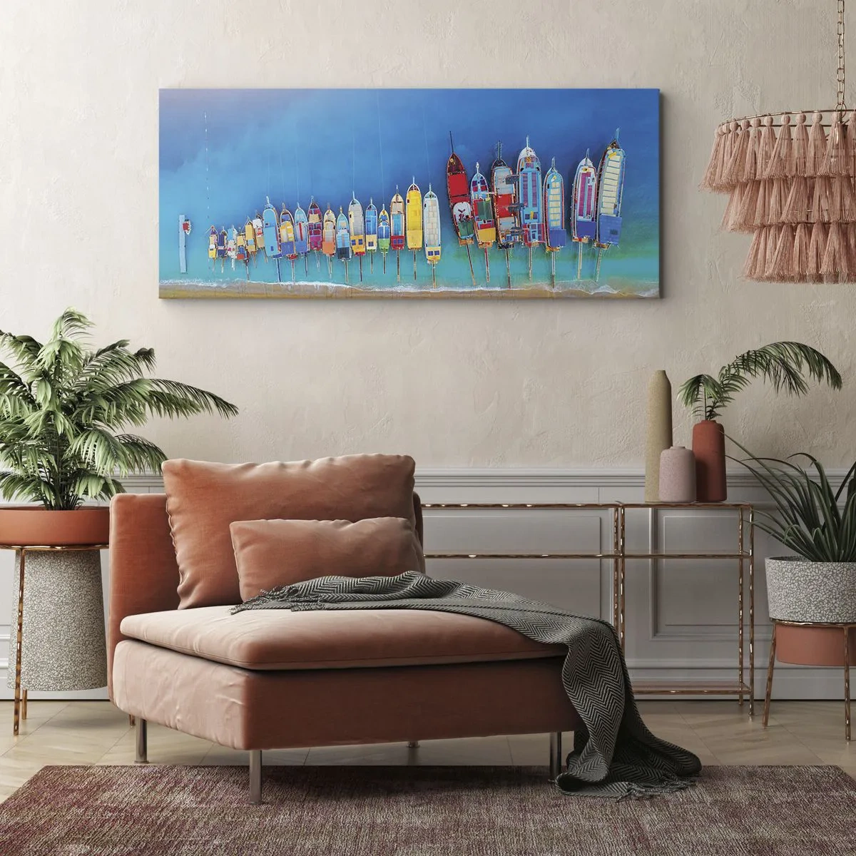 Canvastavla - Bild på duk - Ur fågelperspektivet - 100x40 cm