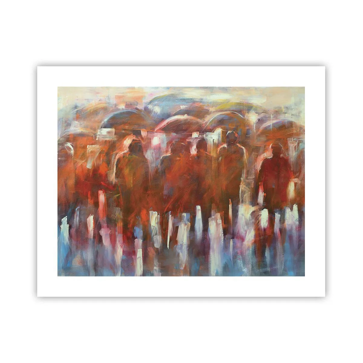 Affisch - Jämna i regn och dimma - 50x40 cm