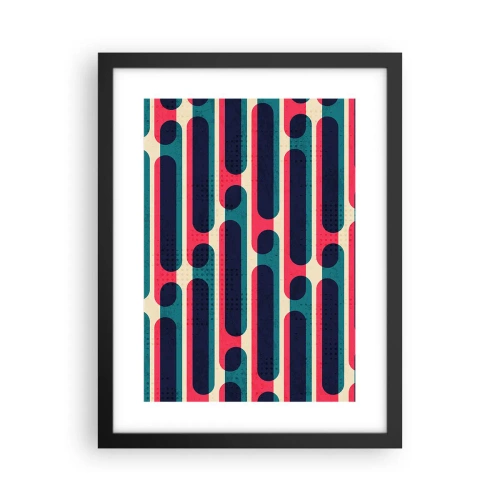 Affisch i svart ram - In och framåt - 30x40 cm