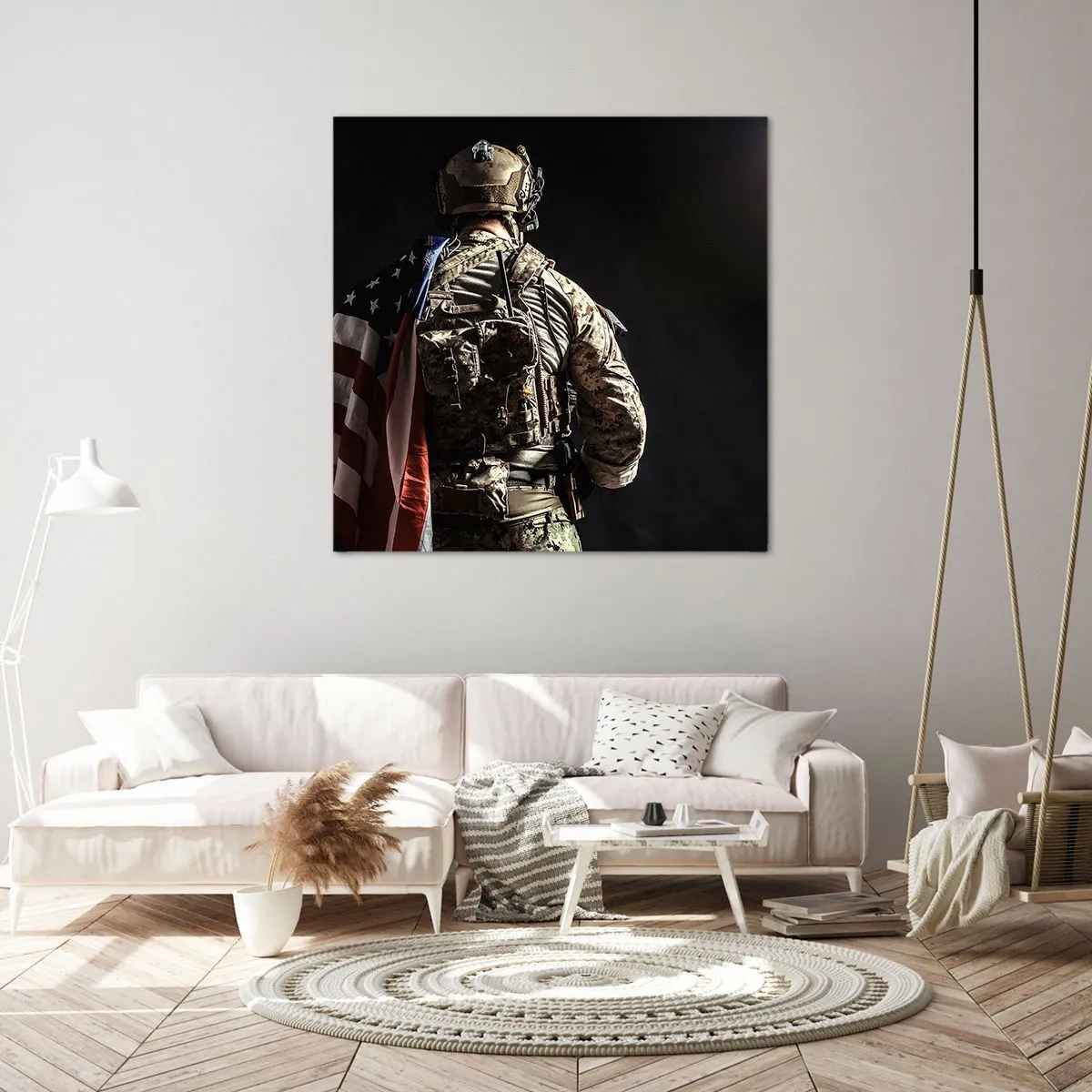 Canvastavla - Bild på duk - Just därför - 70x70 cm