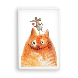 Affisch i vit ram - Kärlekens paradoxer - 61x91 cm