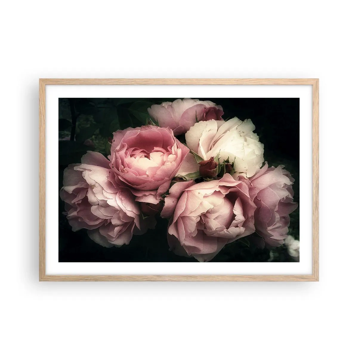 Affisch i ram av ljusek - Belle epoque charm - 70x50 cm