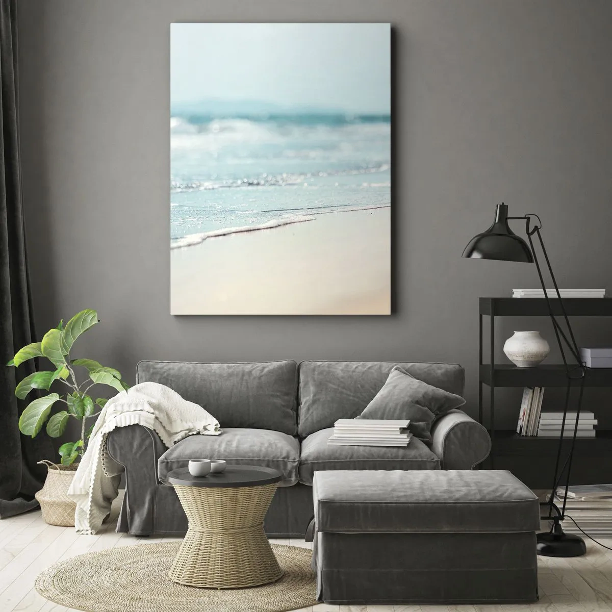 Canvastavla - Bild på duk - Värme och brus - 70x100 cm
