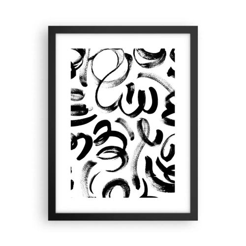 Affisch i svart ram - Svart på vitt - 30x40 cm