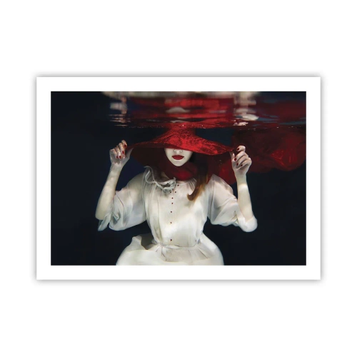 Affisch - Konstig fru - 70x50 cm