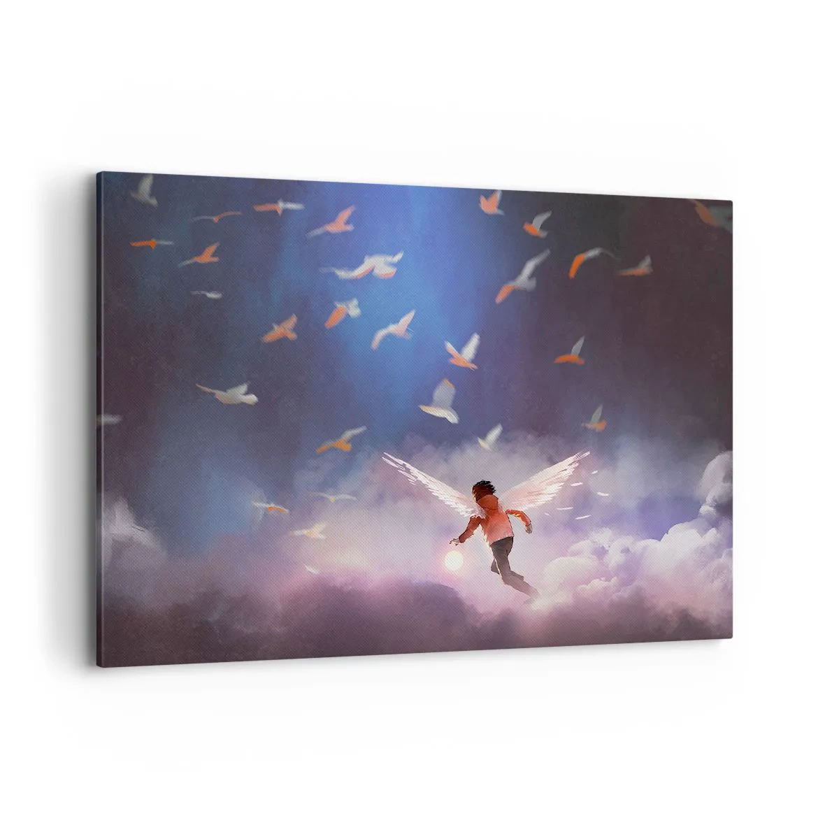 Canvastavla - Bild på duk - Man måste ha fantasi och mod - 100x70 cm