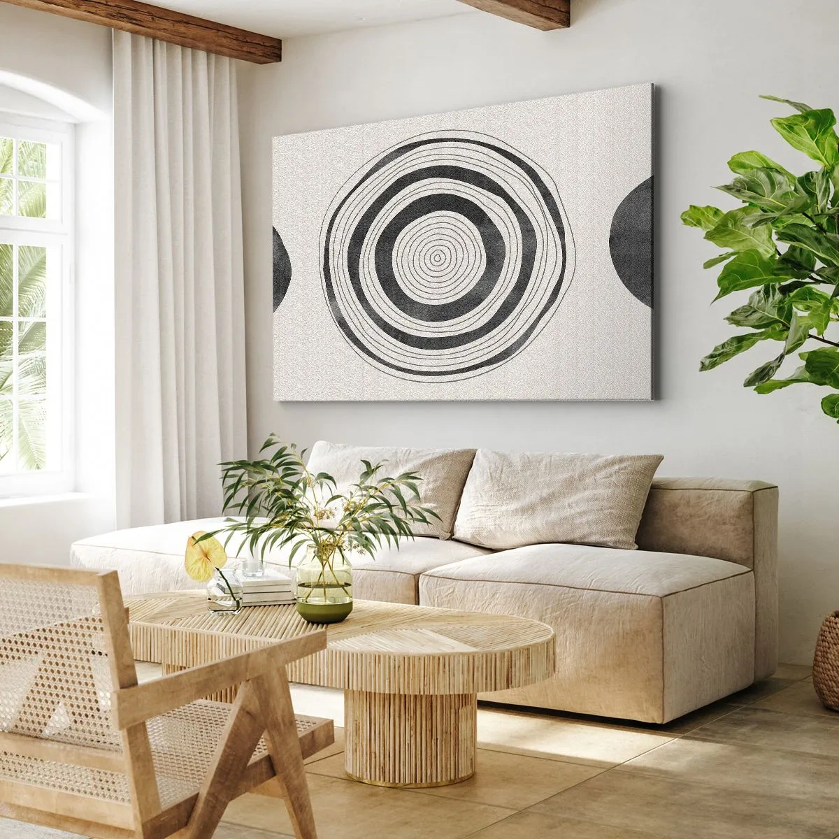 Canvastavla - Bild på duk - De viktiga sakerna däremellan - 70x50 cm