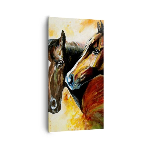 Canvastavla - Bild på duk - Dubbelt så mycket charm - 65x120 cm