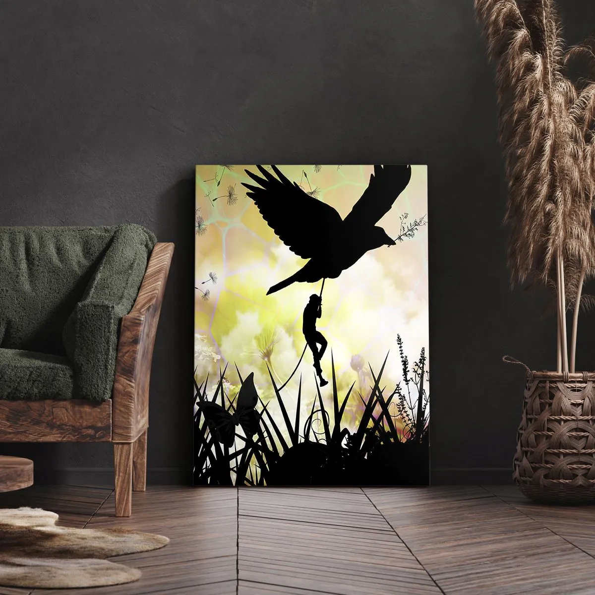 Canvastavla - Bild på duk - I sagostämningen - 50x70 cm