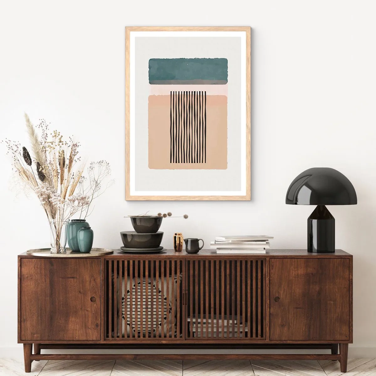 Affisch i ram av ljusek - Allt väl - 61x91 cm