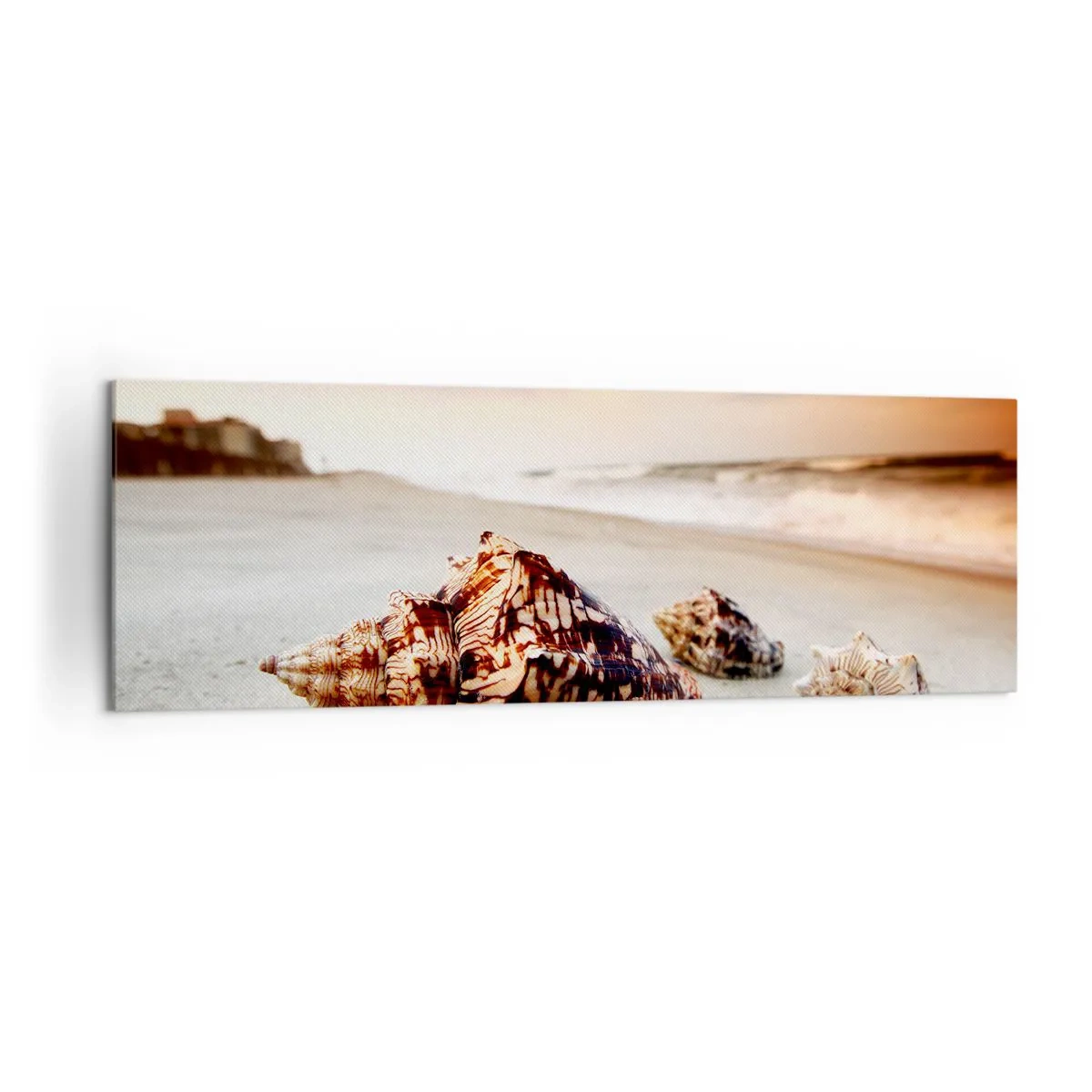 Canvastavla - Bild på duk - Vågböjare - 160x50 cm