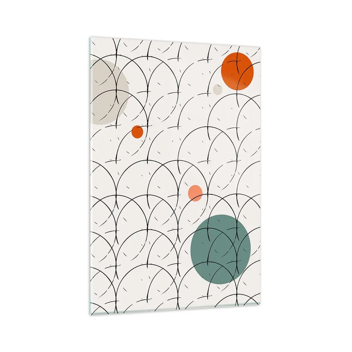 Glastavla - Bild på glas - I popkonstens anda - 80x120 cm