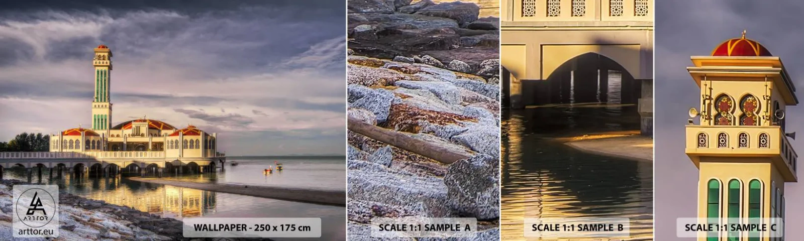 Fototapet Prov Standard Eco - Naturens tempel - Arkitektur, Malaysia, Landskap - 100x30 cm