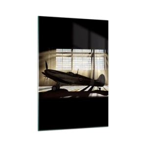 Glastavla - Bild på glas - Kämpens vila - 70x100 cm
