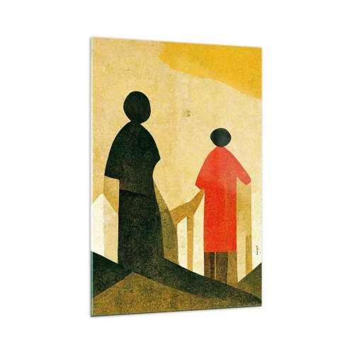 Glastavla - Bild på glas - Det är fortfarande långt kvar - 70x100 cm