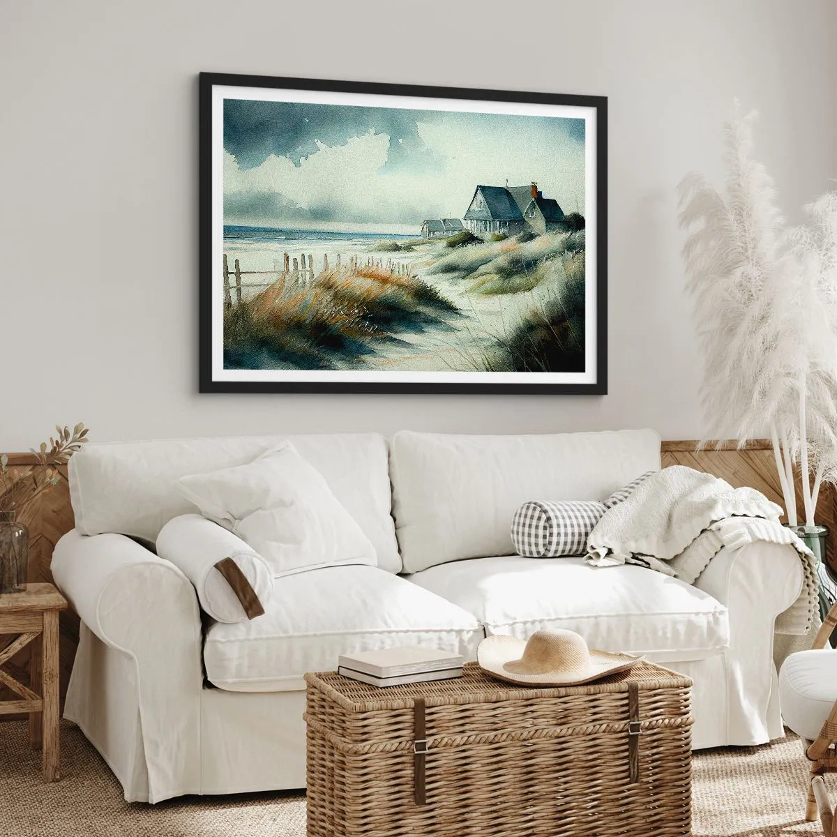 Affisch i svart ram - Borta från liv och rörelse - 70x50 cm