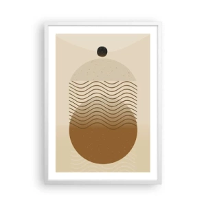 Affisch i vit ram - Om geometriska figurers ursprung - 50x70 cm