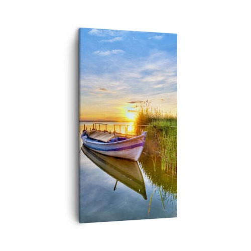 Canvastavla - Bild på duk - Uppfyllda drömmars vik - 45x80 cm