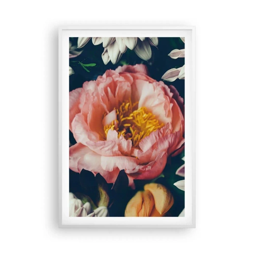 Affisch i vit ram - Med barockprakt - 61x91 cm