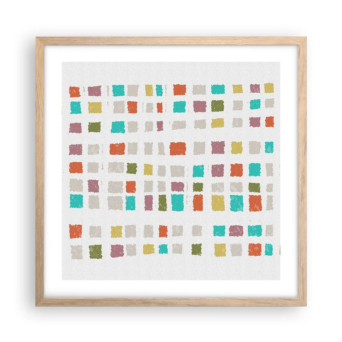 Affisch i ram av ljusek - Ett okänt spel - 50x50 cm