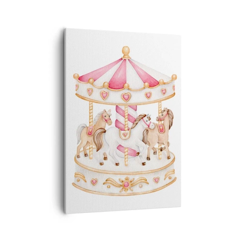 Canvastavla - Bild på duk - Barndomens ljuva värld - 50x70 cm