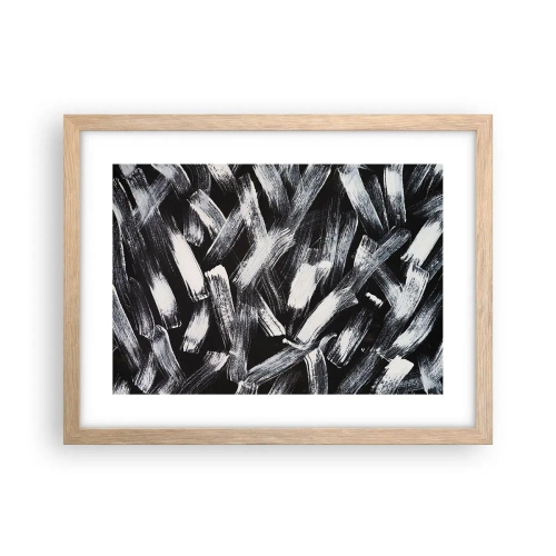 Affisch i ram av ljusek - Abstraktion i industriell anda - 40x30 cm