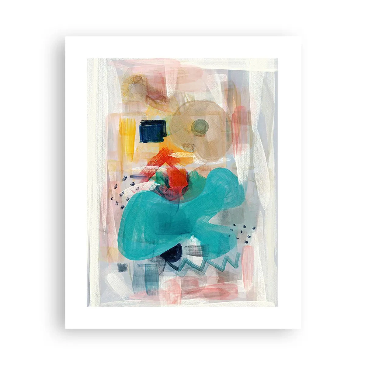 Affisch - Ett färgglatt spel - 40x50 cm