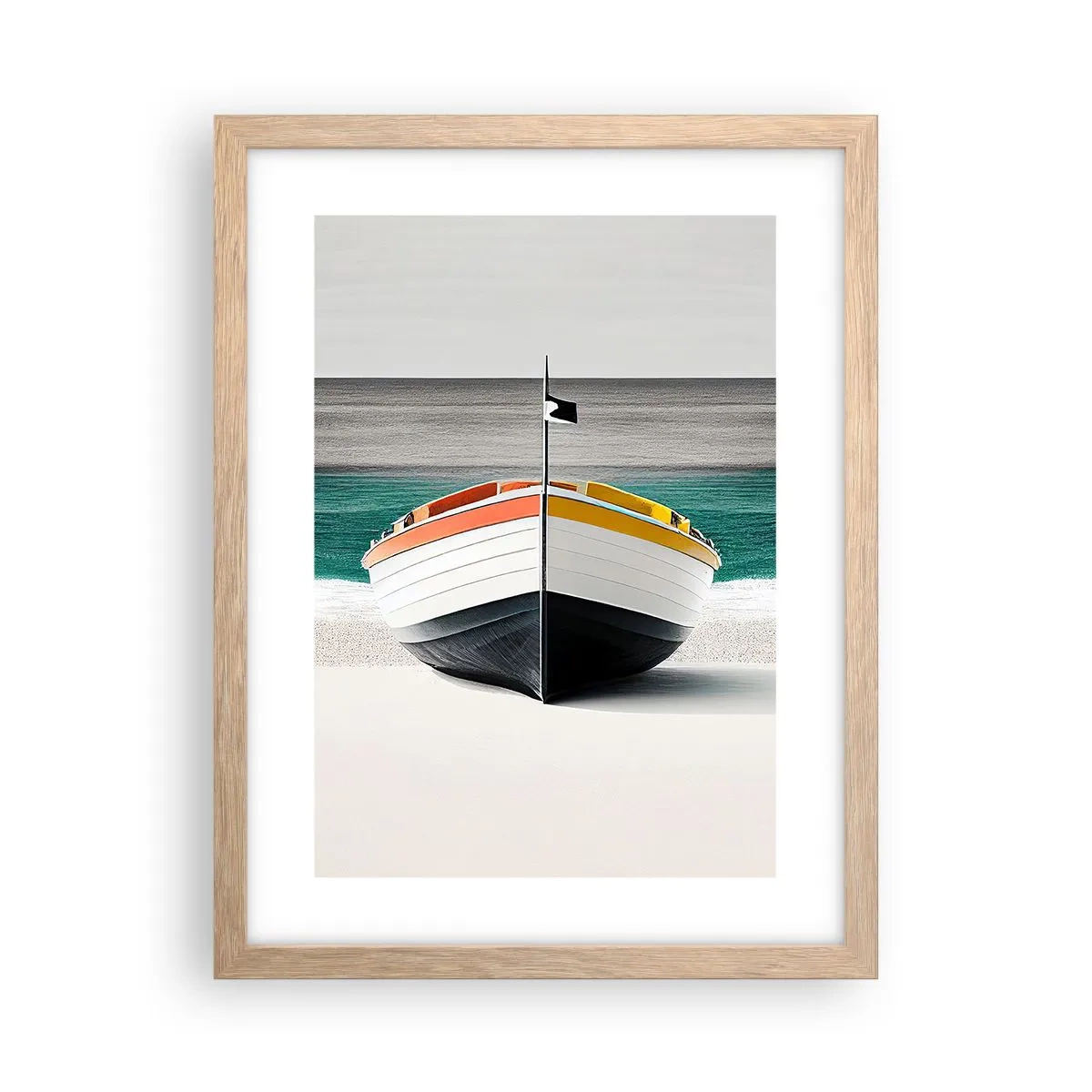 Affisch i ram av ljusek - På sin plats - 30x40 cm