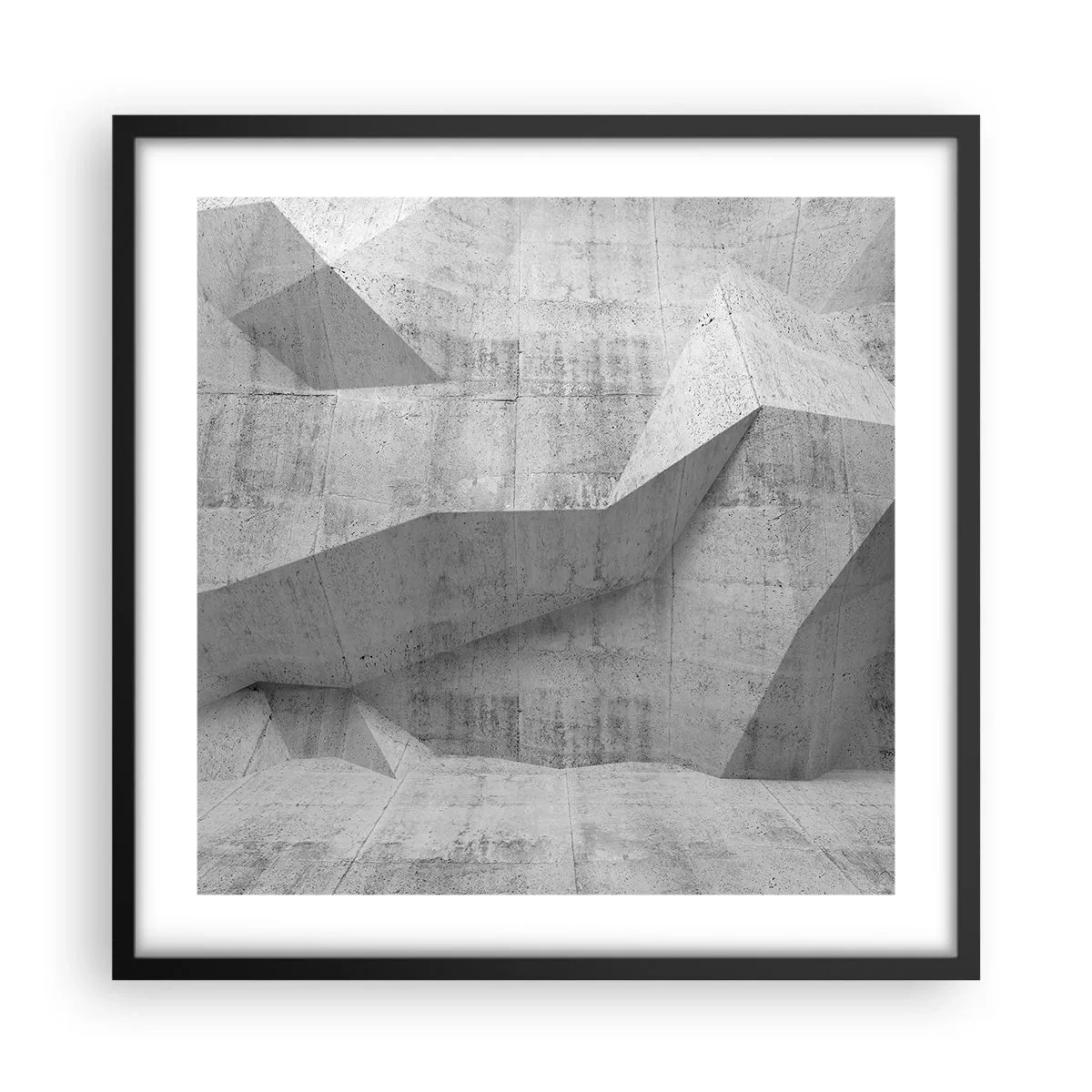 Affisch i svart ram - En riktig utmaning - 50x50 cm