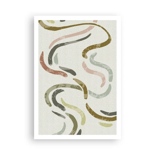 Affisch - Abstraktionens glada dans - 70x100 cm